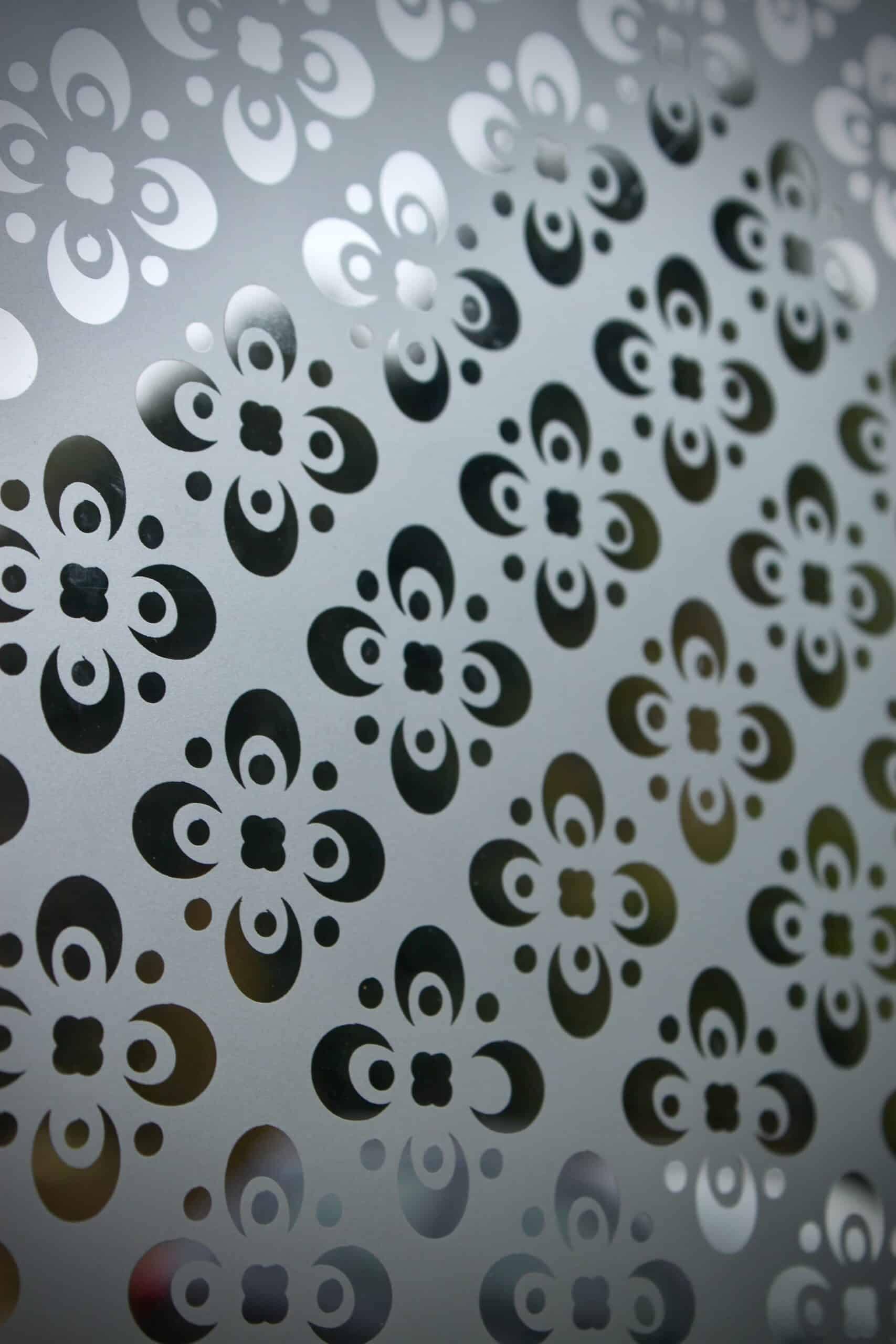 Détail du motif mousseline
