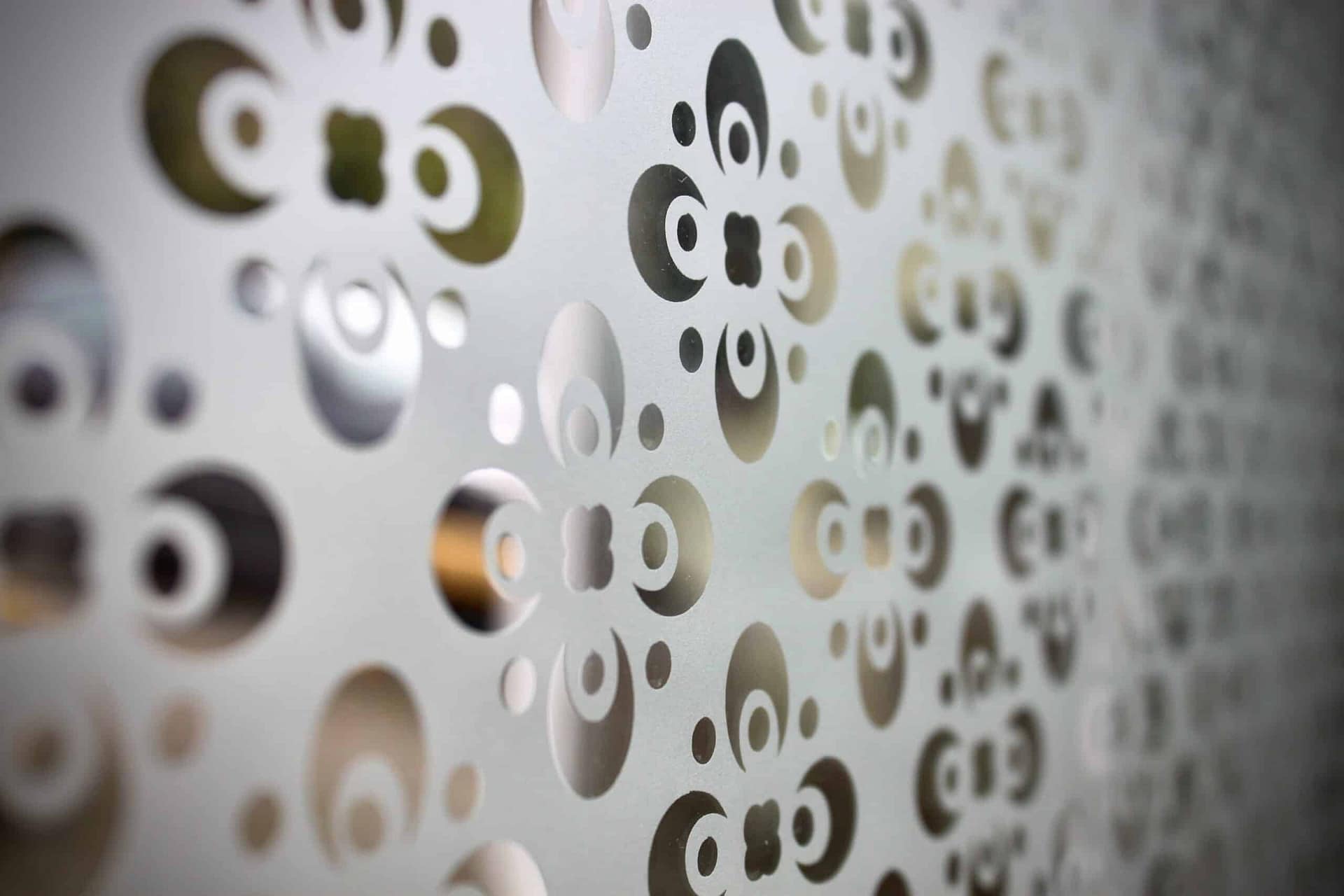 Motif mousseline en lumière rasante