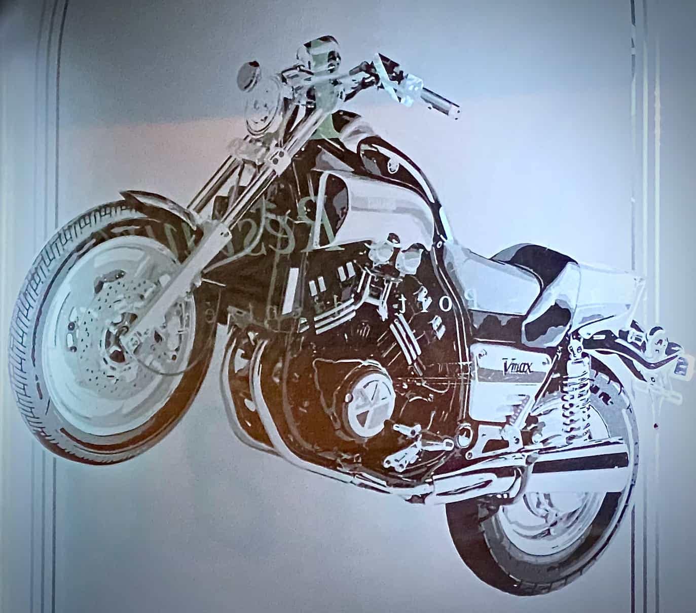 Moto sablée dans un double vitrage de porte d’entrée