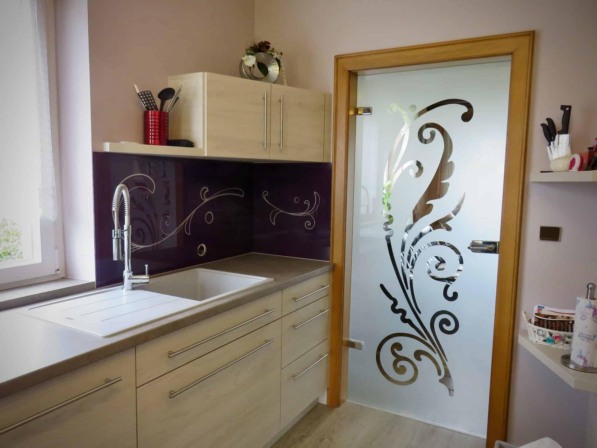 La porte fermée, côté cuisine